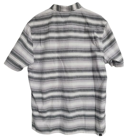 Vans Off The Wall Men's Shirt White Gray Plaid Button Up Short Sleeve XXL - Picture 3 of 6